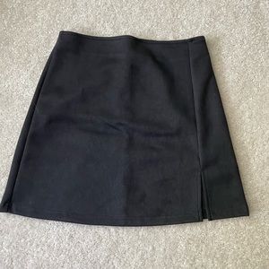 Black mini skirt